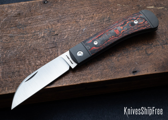 Jack Wolf Knives: Venom Jack - Fat Carbon Mars Valley - Titanium - M390