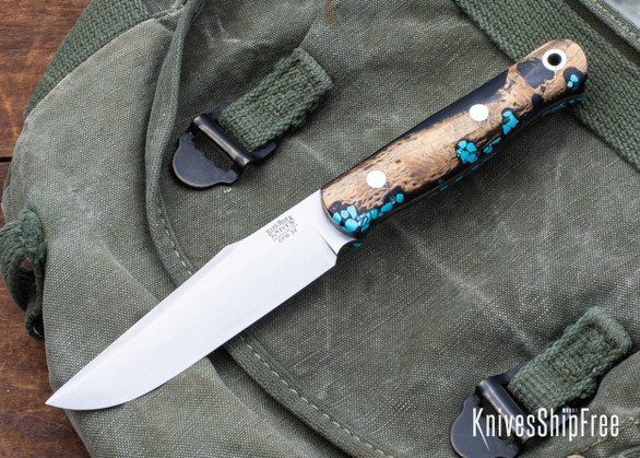 Bark River Knives: Ultralite Field Knife - CPM 3V - Gunmetal Cholla Cactus with Turquoise #2