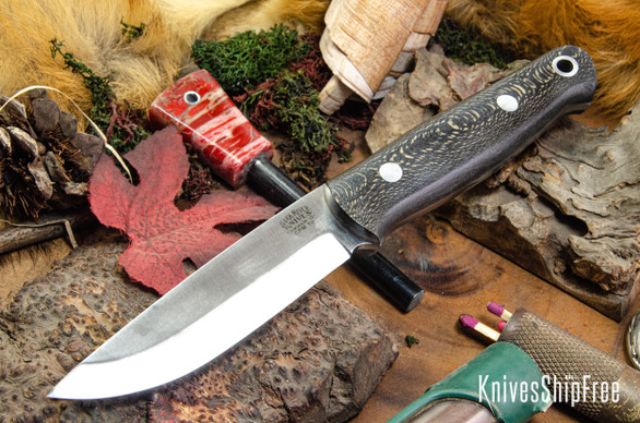 Bark River Knives: Bushcrafter II - CPM 3V - Onyx Maple Burl