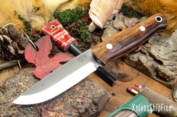 Bark River Knives: Bushcrafter II - CPM 3V - Desert Ironwood - Red Liners #3