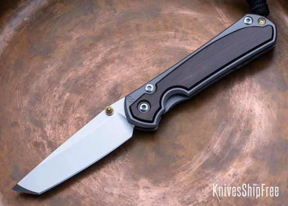 Chris Reeve Knives: Small Sebenza 31 - CPM-MagnaCut Tanto - Macassar Ebony Inlay - CR20CI014