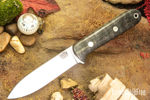 Bark River Knives: Mini Kephart - CPM 3V - Onyx Maple Burl
