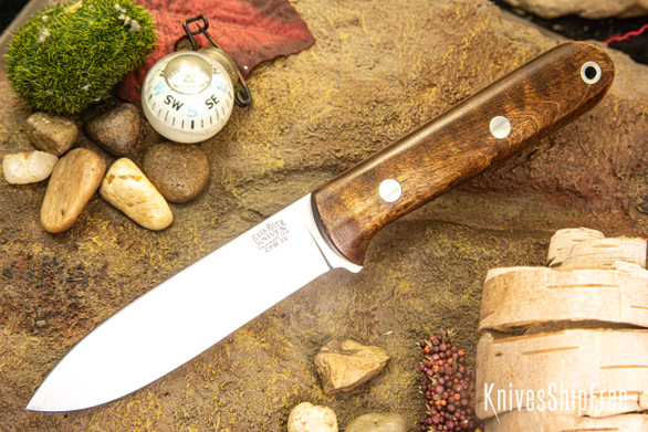 Bark River Knives: Mini Kephart - CPM 3V - Dark Curly Maple #1