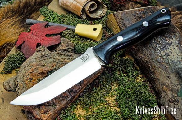 Bark River Knives: Bravo 1.25 LT - CPM 3V - Black G-10 - Red Liners