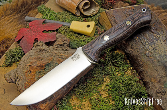 Bark River Knives: Bravo 1.25 LT - CPM 3V - Wenge - Mosaic Pins 2