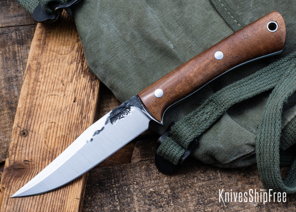 Lon Humphrey Knives: Minuteman - Forged 52100 - Tasmanian Blackwood - White Liners - LH28DI099