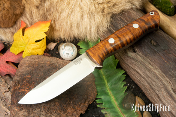 Bark River Knives: Bravo 1 - Rampless - Dark Curly Maple #2