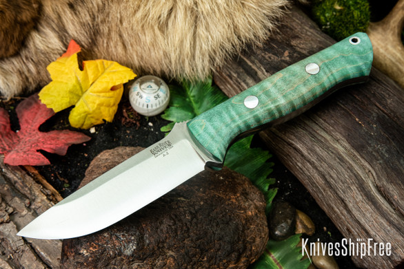 Bark River Knives: Bravo 1 - Sage Tigertail Maple Burl #3