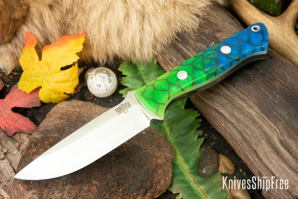 Bark River Knives: Bravo 1 - Borealis Dragon Scale - GITD Liner