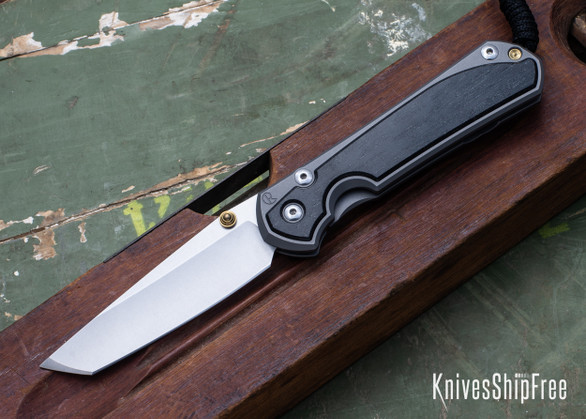 Chris Reeve Knives: Large Sebenza 31 - Bog Oak Inlay - CPM MagnaCut - Tanto - CR24GI210