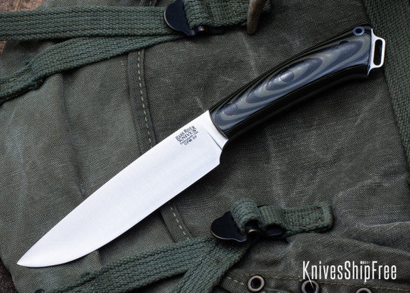 Bark River Knives: Fox River II LT - CPM 3V - Ranger Green & Black G-10 - Forest Green Liners - Black Pins