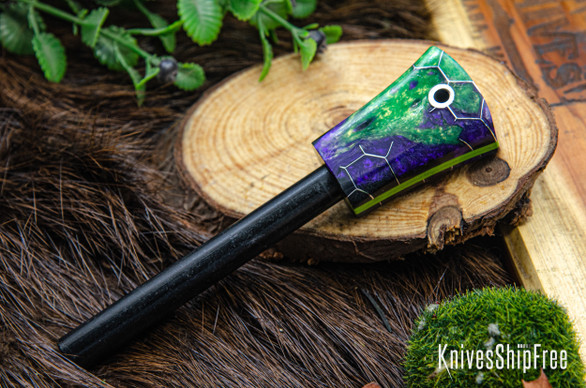 Bark River Knives: Firesteel - Voodoo Resin - Toxic Liner