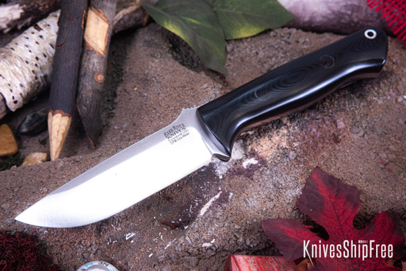 Bark River Knives: Bravo 1 - CPM CruWear - Black G-10 - Red Liners - Black Pins - Thick Handle