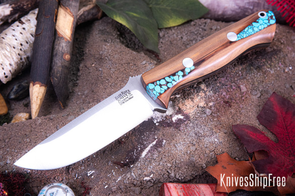 Bark River Knives: Bravo 1 - CPM CruWear - Red Texas Fencepost - Black Liners