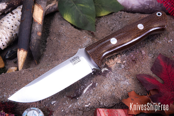 Bark River Knives: Bravo 1 - CPM CruWear - Tan Burlap Micarta