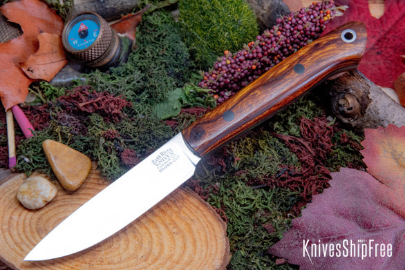 Bark River Knives: Little Creek II - CPM MagnaCut - Desert Ironwood - Black Liners & Pins #1