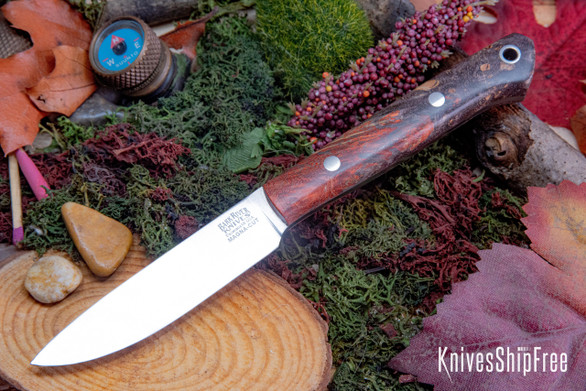 Bark River Knives: Little Creek II - CPM MagnaCut - Hellfire Maple Burl #1