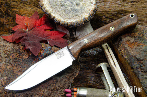 Bark River Knives: Gunny Sidekick - CPM MagnaCut - Walnut Burl - Black Liners - Mosaic Pins #2