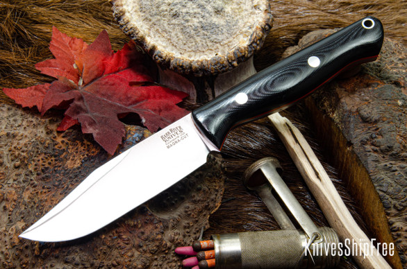 Bark River Knives: Gunny Sidekick - CPM MagnaCut - Black G-10 - Thick Orange Liners