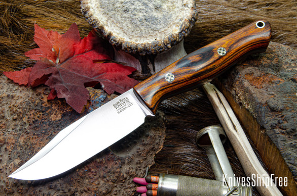 Bark River Knives: Gunny Sidekick - CPM MagnaCut - Desert Ironwood - Black Liners - Mosaic Pins #5