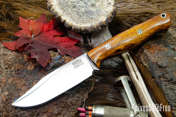 Bark River Knives: Gunny Sidekick - CPM MagnaCut - Desert Ironwood - Black Liners - Mosaic Pins #7