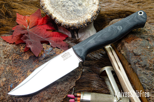 Bark River Knives: Gunny Sidekick - CPM MagnaCut - Blue & Black Suretouch - Matte - Blue Liners - Black Pins