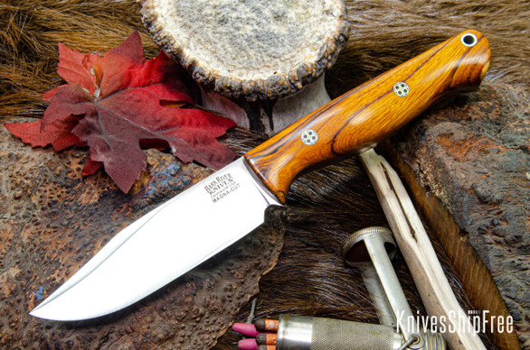 Bark River Knives: Gunny Sidekick - CPM MagnaCut - Desert Ironwood - Mosaic Pins #7