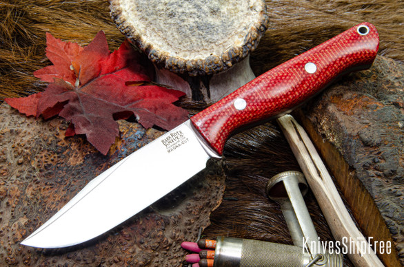 Bark River Knives: Gunny Sidekick - CPM MagnaCut - Firedog Canvas Micarta - Gray Liners