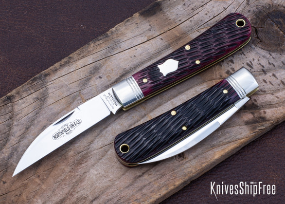 Great Eastern Cutlery: #47 - Tidioute - Viper - Black Plum Jigged Bone