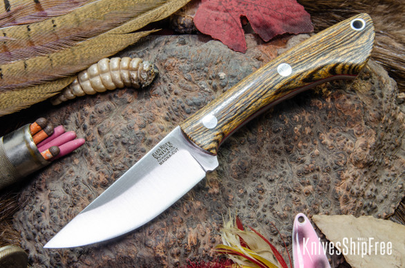 Bark River Knives: Iron River MagnaCut - Bocote - Red Liners