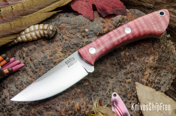 Bark River Knives: Iron River MagnaCut - Red Tigertail Maple Burl #2