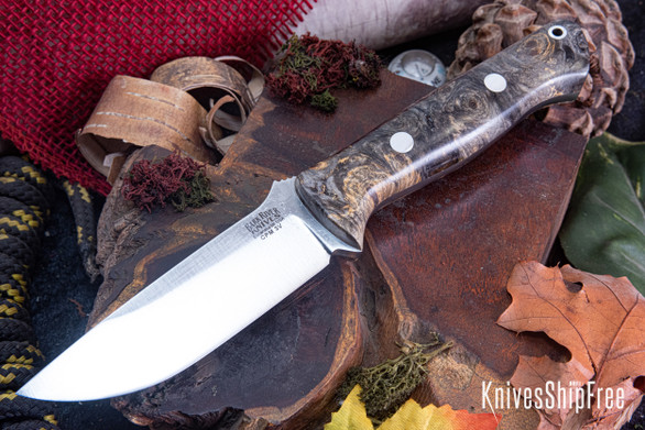 Bark River Knives: Bravo 1 - CPM 3V - California Buckeye Burl