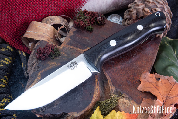 Bark River Knives: Bravo 1 - CPM 3V - Rampless - Black G-10