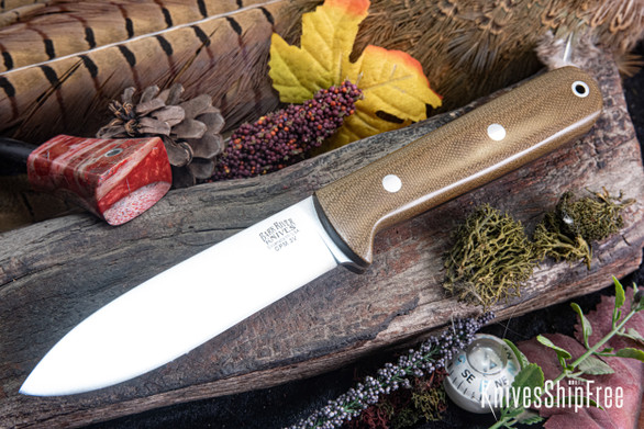 Bark River Knives: Kephart 4 - CPM 3V - Green Canvas Micarta