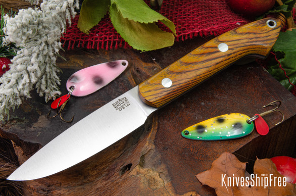 Bark River Knives: Bird & Trout - CPM 154 - Osage Orange - Forest Green Liners #1