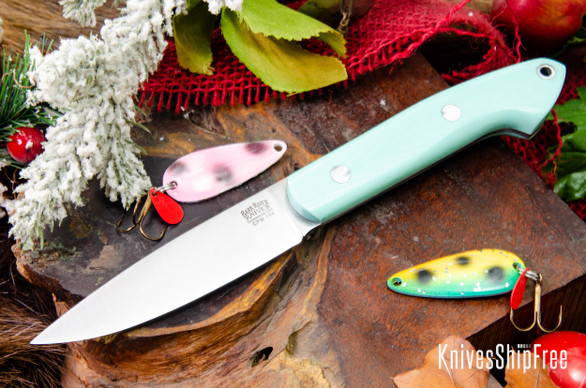 Bark River Knives: Bird & Trout - CPM 154 - Sea Blue G-10