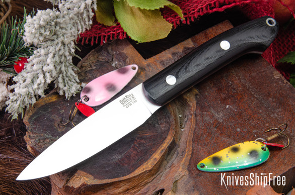 Bark River Knives: Bird & Trout - CPM 154 - Black G-10 - Red Liners