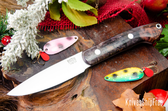 Bark River Knives: Bird & Trout - CPM 154 - Hellfire Maple Burl #2