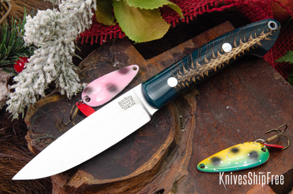 Bark River Knives: Bird & Trout - CPM 154 - Emerald Pinecone