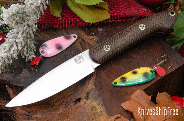 Bark River Knives: Bird & Trout - CPM 154 - Wenge - Mosaic Pins