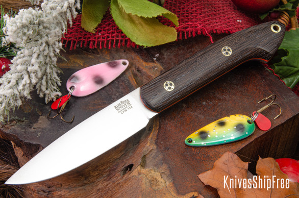 Bark River Knives: Bird & Trout - CPM 154 - Wenge - Orange Liners - Mosaic Pins #2