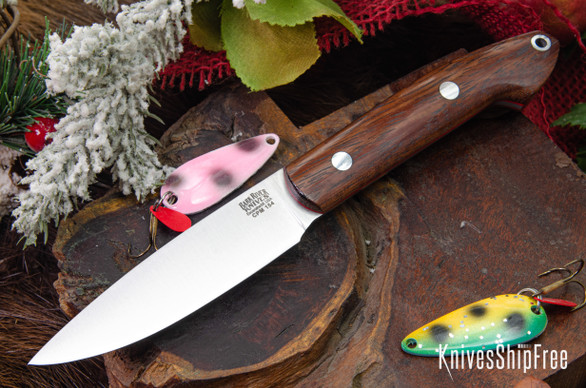 Bark River Knives: Bird & Trout - CPM 154 - Purple Heart - Red Liners #2