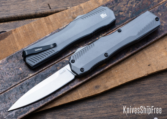 Kershaw Knives: Livewire - OTF Auto - Gray Aluminum - CPM-MagnaCut - 9000GRY