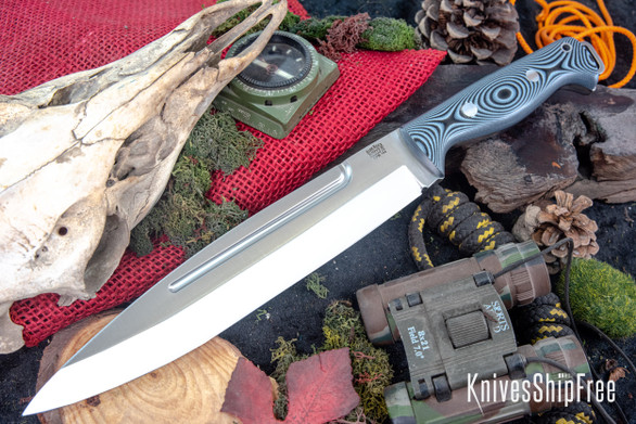 Bark River Knives: Pig Sticker - CPM-154 - Midnite Tiger G-10
