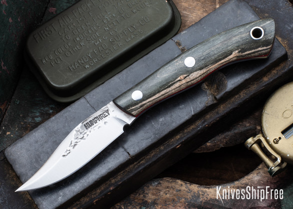 Lon Humphrey Knives: Mudbone Muskrat - Forged AEB-L - Storm Maple - Red Liners - LH22AJ040
