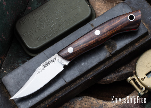 Lon Humphrey Knives: Mudbone Muskrat - Forged AEB-L - Desert Ironwood - Red Liners - LH22AJ169