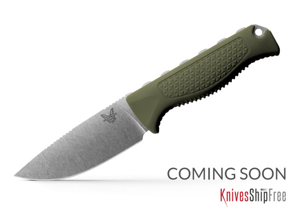 Benchmade Knives: 15006-01 Steep Country - Dark Olive Santoprene - CPM-S30V