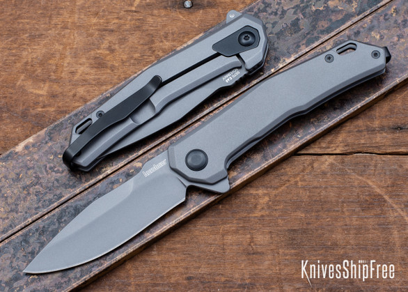 Kershaw Knives: Helitack - Assisted Flipper - Stainless Steel Frameock - 8Cr13MoV - Gray PVD - 5570