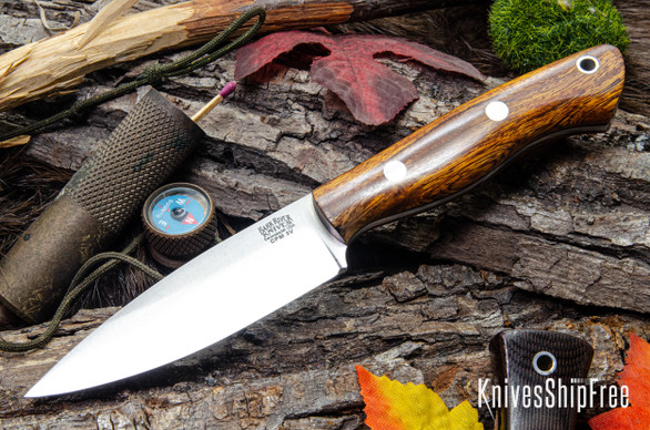 Bark River Knives: Mini Aurora - CPM-3V - Desert Ironwood - Black Liners #3