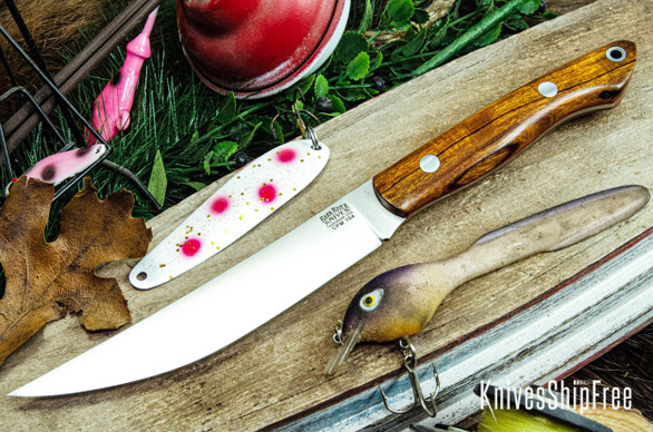 Bark River Knives: Kalahari Mini-Sportsman - CPM 154 - Desert Ironwood - Red Liners #3